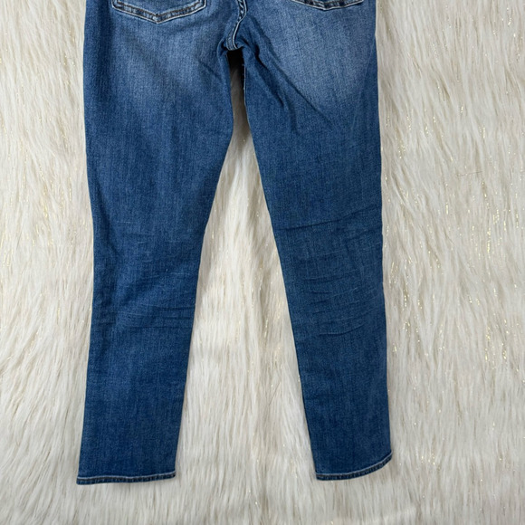 J.Crew Womens Vintage Straight Leg Jeans Blue Distressed Stretch Medium Wash 25 - Picture 6 of 9